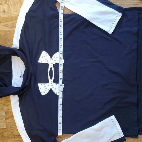 Under Armour Big Girls Favorites Jersey Hoodie Size L Loose Fit Black White - Picture 10 of 11